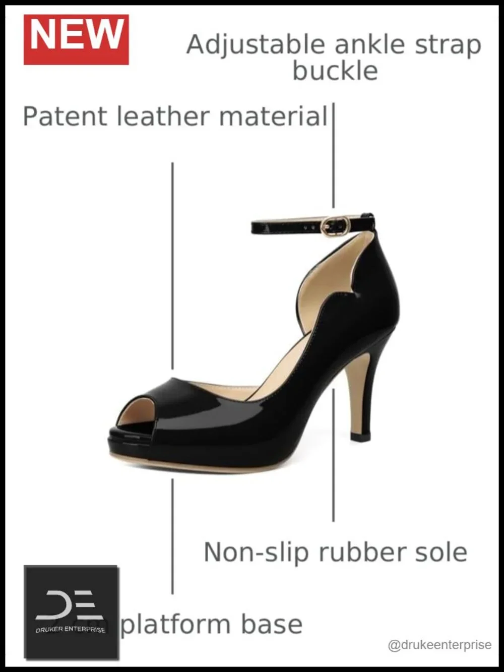High Heels Pumps Platforms for Party Daily 3.4